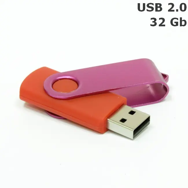 Флешка 'Twister' 32 Gb USB 2.0 Розовый Красный 8692-23