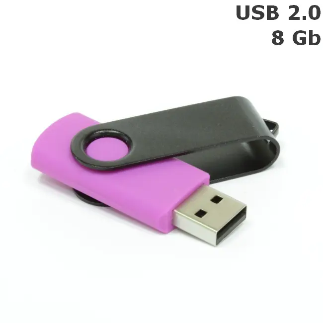Флешка 'Twister' 8 Gb USB 2.0 Фиолетовый Черный 3673-46