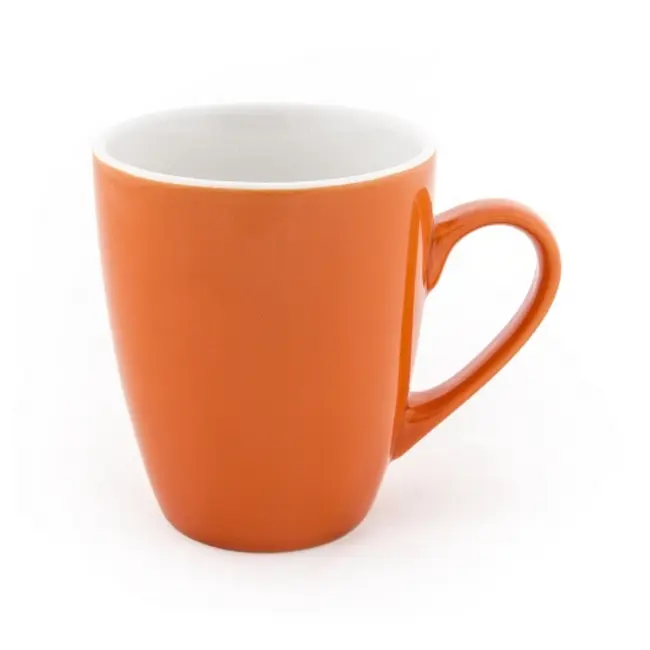 Чашка керамическая 340 мл Оранжевый Белый 5391-07