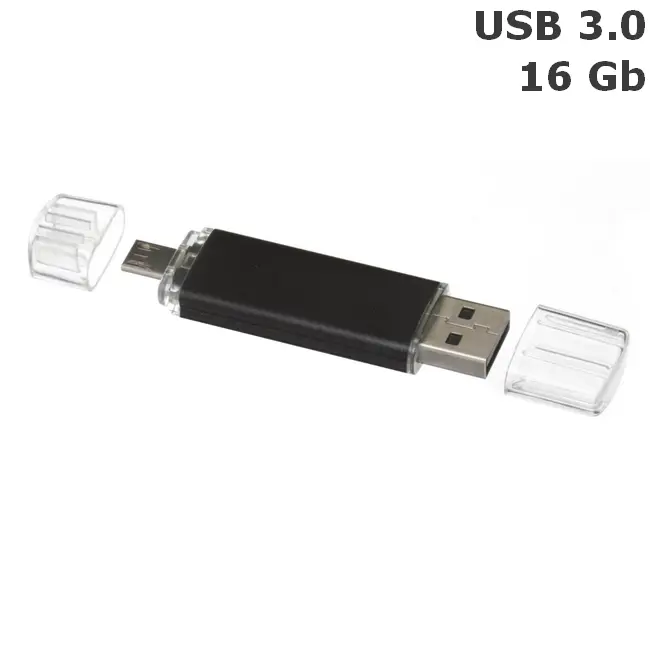 Флешка 'Dandy Double' 16 Gb USB 3.0 Черный 8698-07