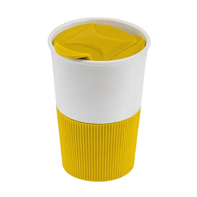 Термостакан пластиковый Белый Желтый 7203-05