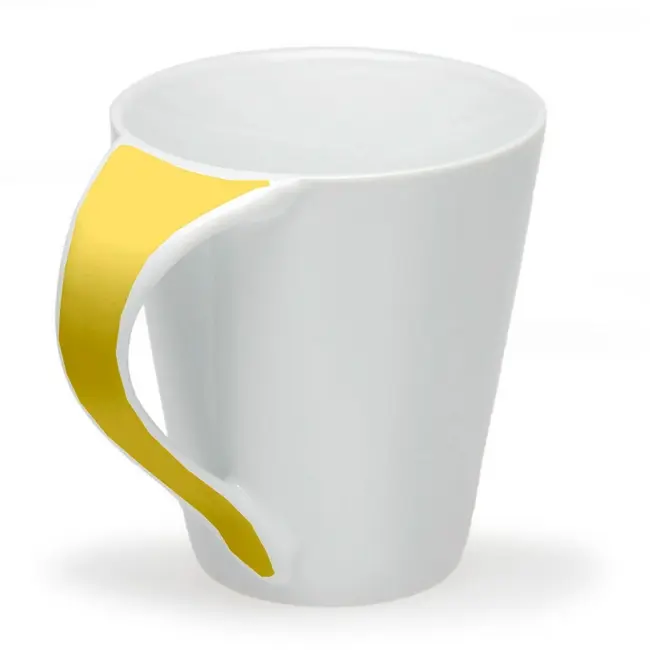 Чашка керамічна Белый Желтый 1340-04