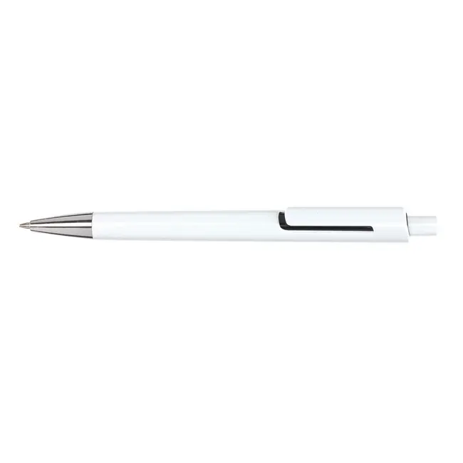Ручка пластикова Белый Черный Серебристый 2793-01