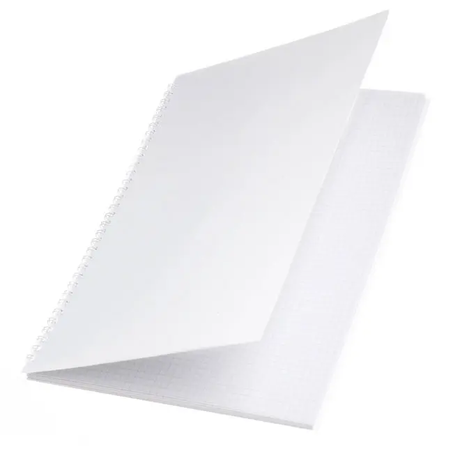 Блокнот А4 с пластиковой обложкой белый 50 листов