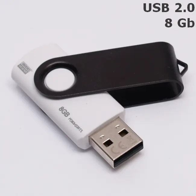 Флешка 'GoodRAM' 'Twister' под логотип 8 Gb USB 2.0 бело-черная Черный Белый 4931-12