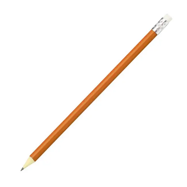 Дерев'яний олівець з гумкою Оранжевый Серебристый 10079-06