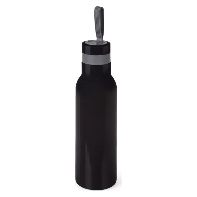 Термобутылка металлическая 480 мл Черный Серый 15071-03