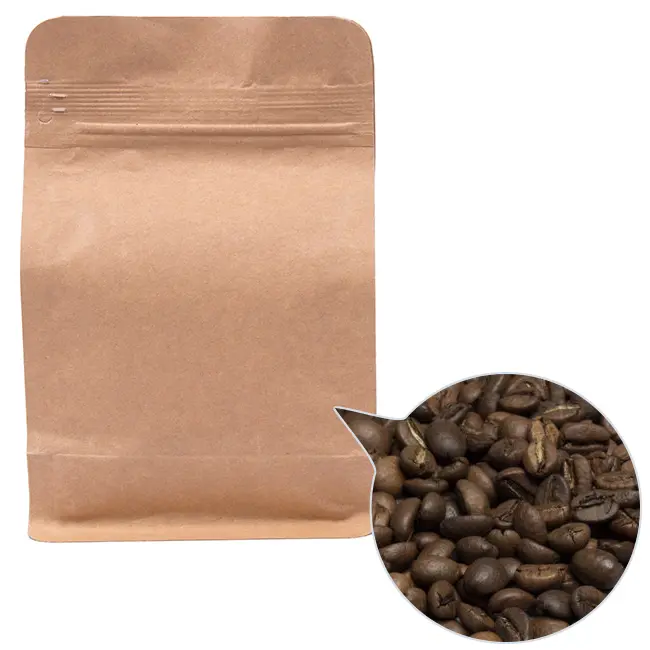 Кофе зерно '100% Арабика Колумбия Супремо' ППД120х200х80 крафт 120г