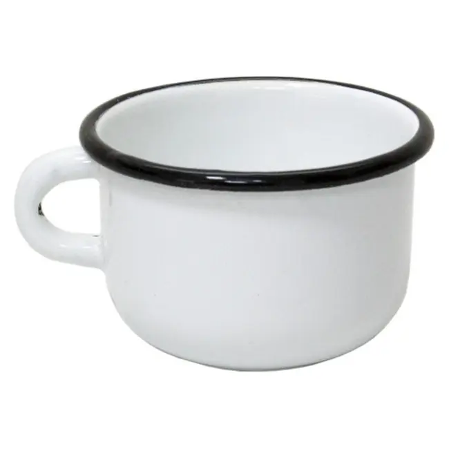 Кружка эмалированная 250мл Черный Белый 12410-01