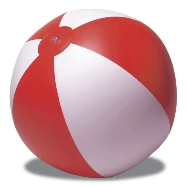 М'яч надувний пляжний d26 см Красный Белый 6765-03