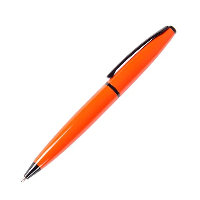 Ручка металева Оранжевый Черный 7284-05