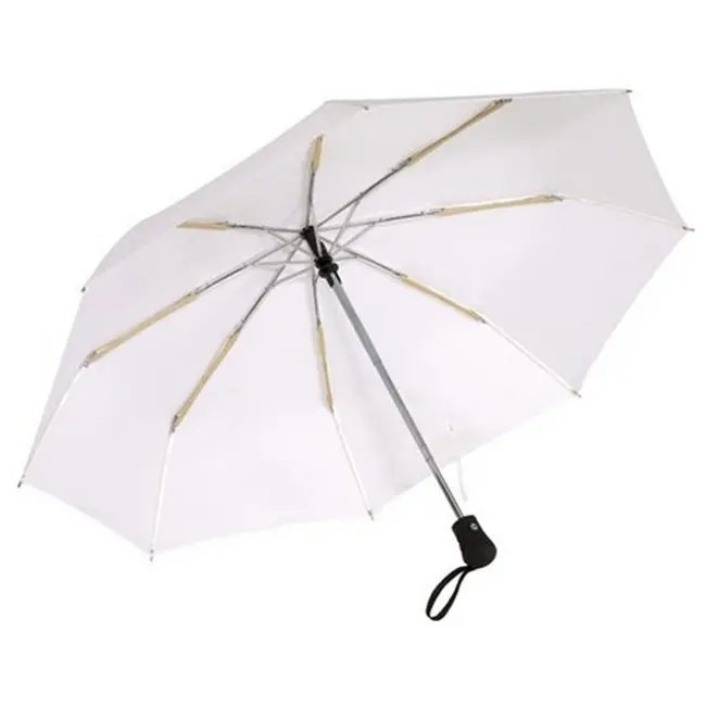 Зонт складной ветроустойчивый в чехле Белый 5866-03