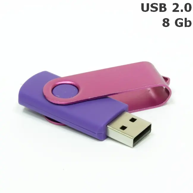 Флешка 'Twister' 8 Gb USB 2.0 Розовый Фиолетовый 3673-37