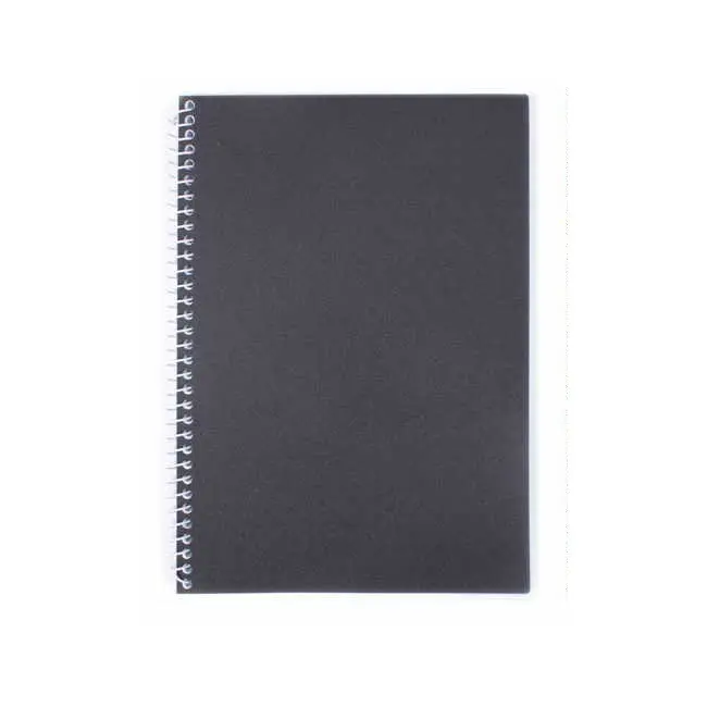 Блокнот А5 80 листов с пластиковой обложкой черный Черный 5297-01