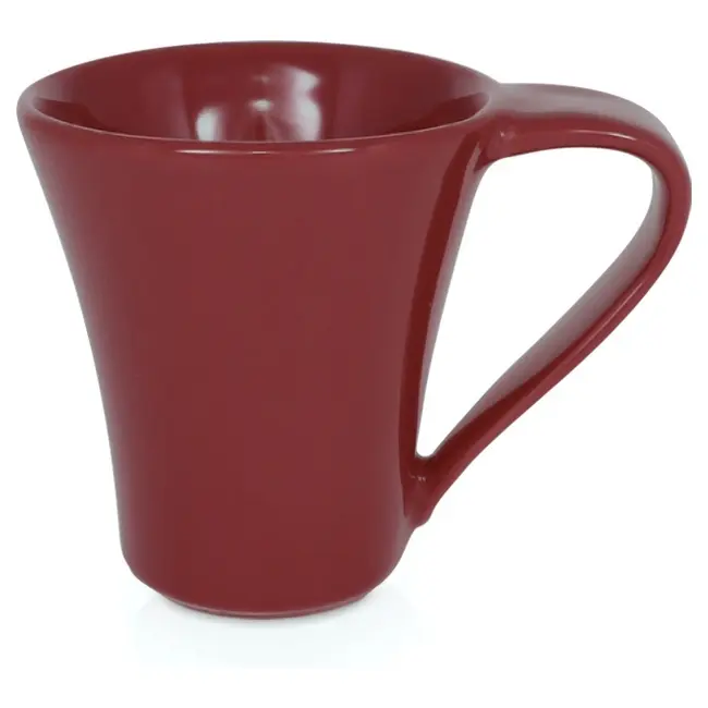 Чашка керамічна Flores 200 мл Бордовый 1757-02