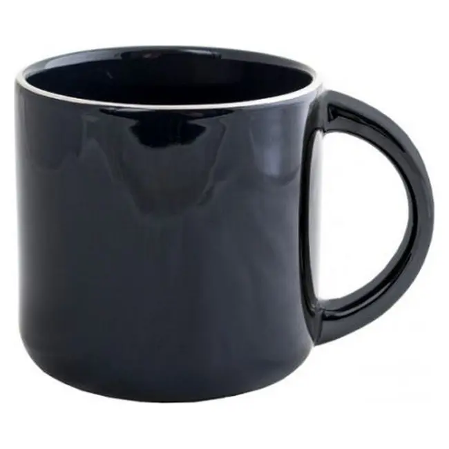 Чашка керамическая 350мл Серебристый Темно-синий 14430-02