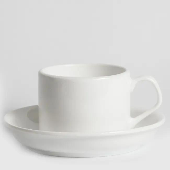 Чашка кавова з блюдцем 180 мл Белый 12269-01