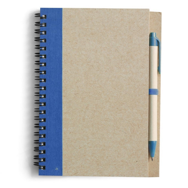 Блокнот с ручкой Бежевый Синий Черный 1440-04