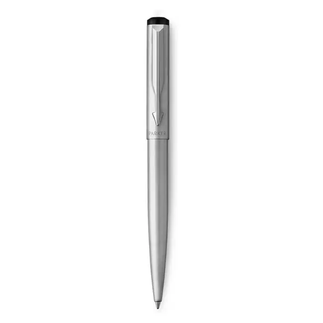 Ручка шариковая 'Parker' VECTOR 17 Stainless Steel BP Черный Серебристый 10025-01