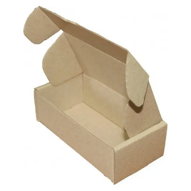 Коробка картонна Самозбірна 140х70х45 мм бура Коричневый 10117-01