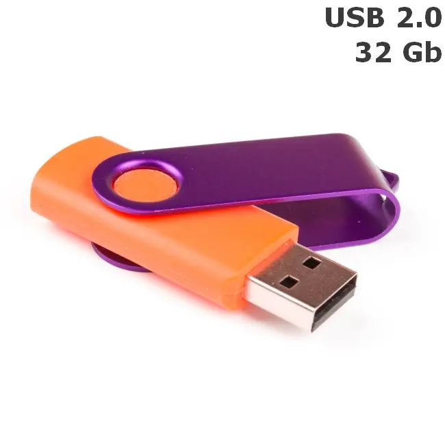 Флешка 'Twister' 32 Gb USB 2.0 Оранжевый Фиолетовый 8692-136