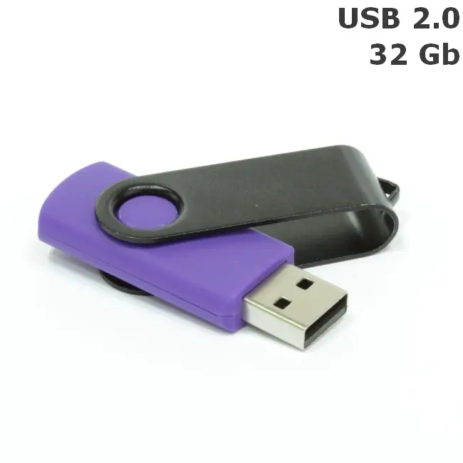 Флешка 'Twister' 32 Gb USB 2.0 Черный Фиолетовый 8692-52