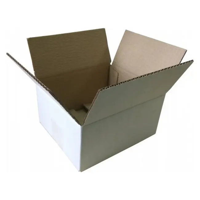 Коробка картонна Чотирьохклапанна 175х210х110 мм біла Белый 10145-01
