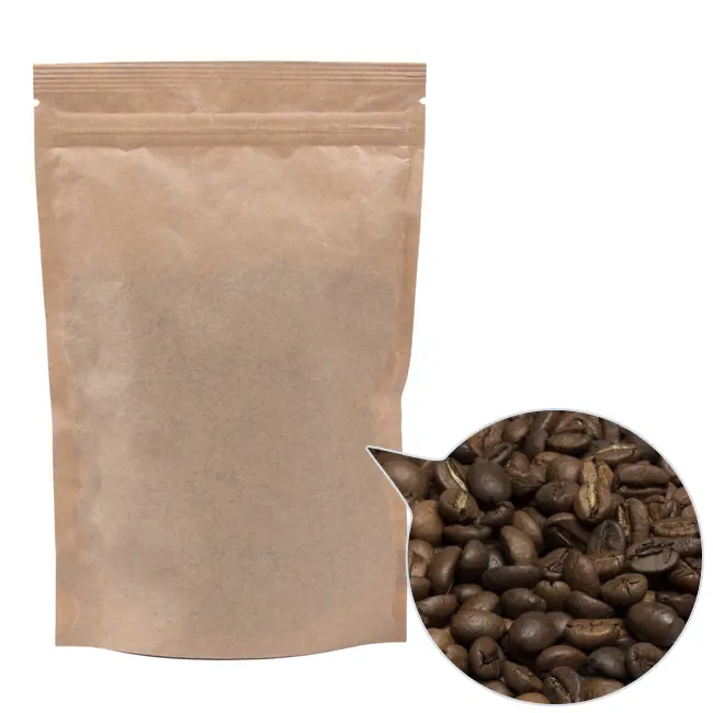 Кава зерно '100% Арабіка Колумбія Супремо' ДП130х200 крафт 200г Коричневый 13812-02