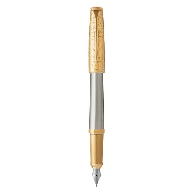 Ручка пір'яна 'Parker' URBAN 17 Premium Aureate Powder GT FP F Серебристый Золотистый 9993-01