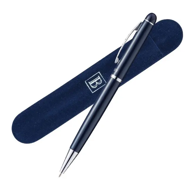 Ручка 'Balmain' 'Arles' металлическая Серебристый Синий 1060-01