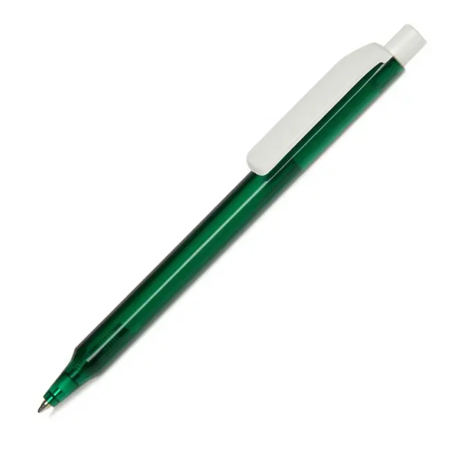 Ручка 'Prodir' 'ES1' пластиковая одноразовая Белый Зеленый 1303-03