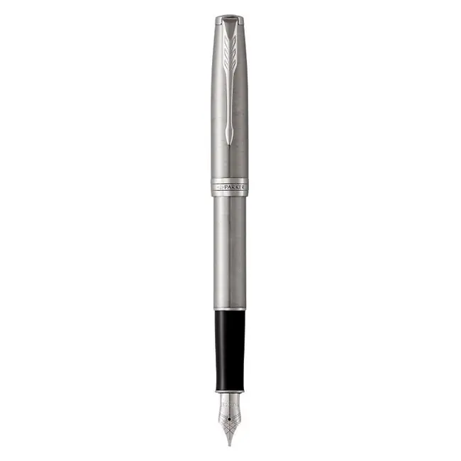 Ручка пір'яна 'Parker' SONNET 17 Stainless Steel CT FP F Черный Серебристый 9984-01