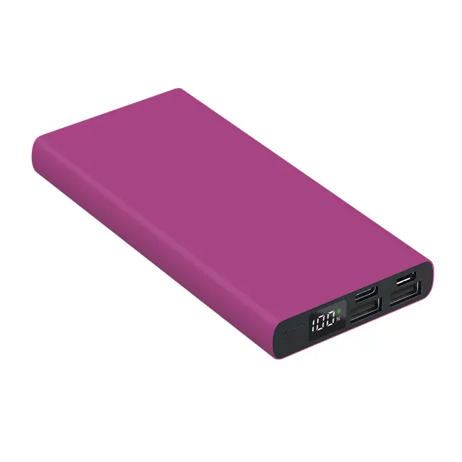 Універсальна мобільна батарея Powerbank 'Model A' matt 10000 mAh Фиолетовый Черный 5482-91