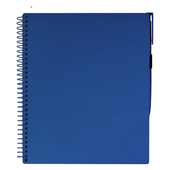 Блокнот A5 з ручкою на гумці Темно-синий 11930-06