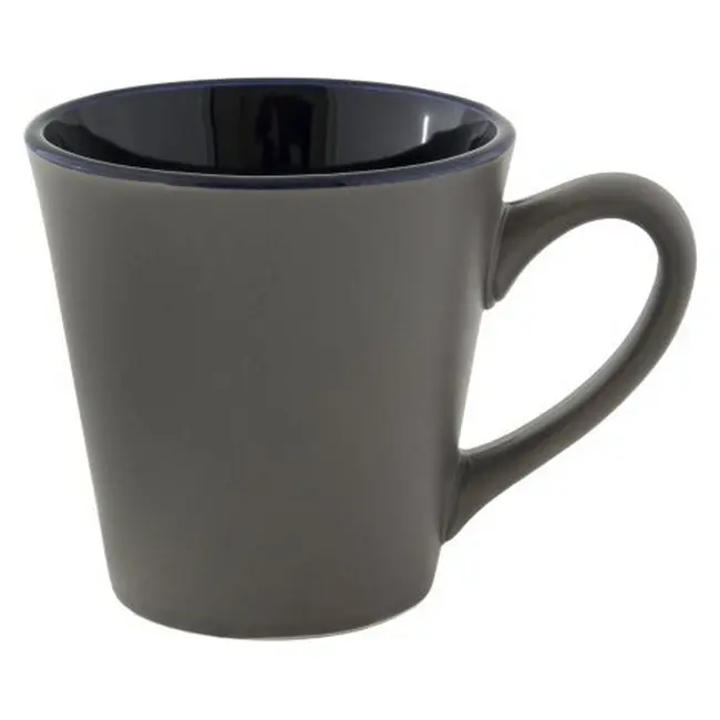 Чашка керамическая 288 мл Серый Темно-синий 8911-06