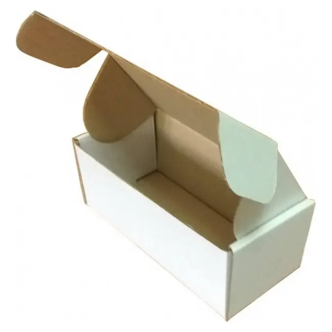 Коробка картонна Самозбірна 150х70х60 мм біла Белый 10125-01