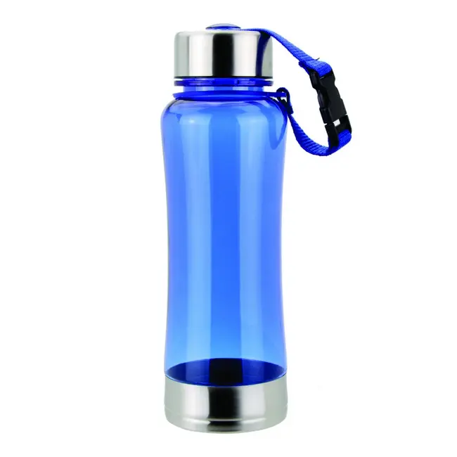 Пляшка для води 600мл посилена Синий Серебристый 7230-02