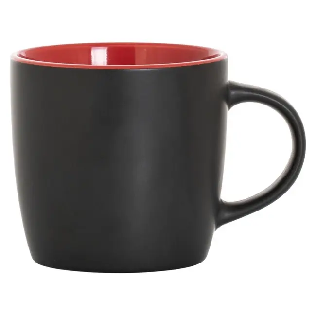Чашка керамическая 300 мл Черный Красный 11921-01