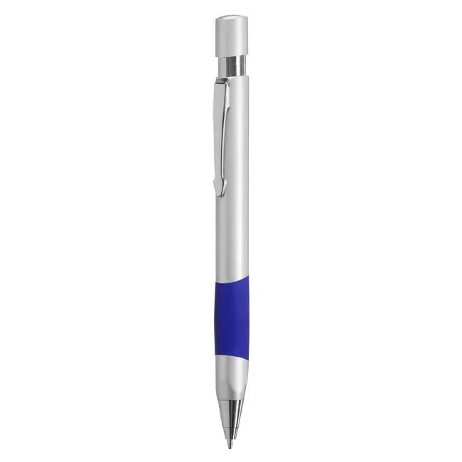 Ручка пластиковая Серебристый Синий 5601-06