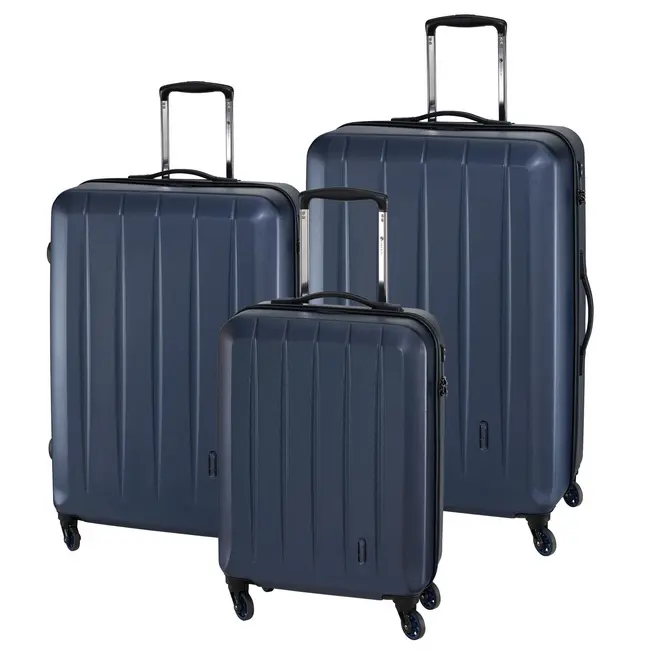 Набор дорожных чемоданов 'CORK' Темно-синий Черный 3235-04