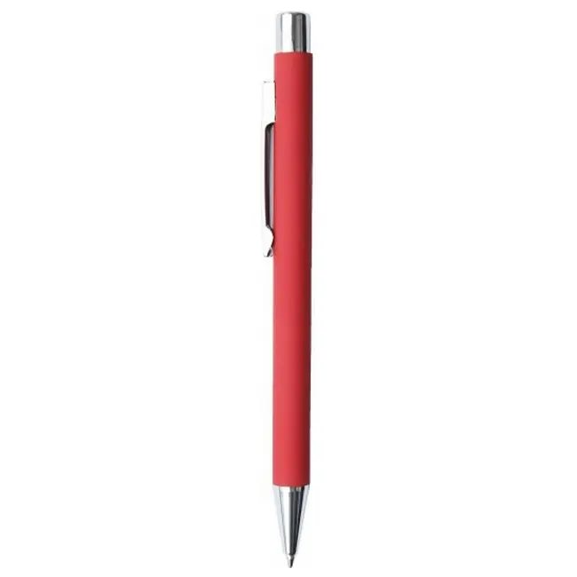 Ручка металева soft-touch Красный Серебристый 6264-02