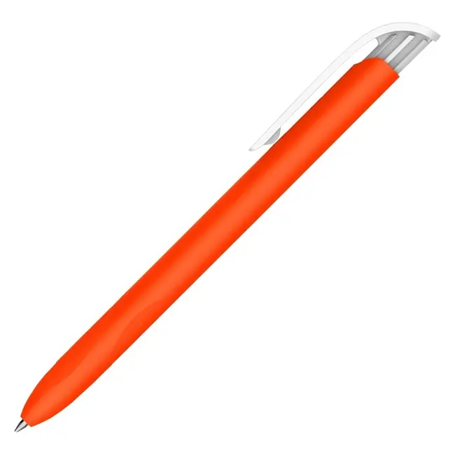 Ручка кулькова пластикова 'Bonn' Оранжевый Белый 15032-02