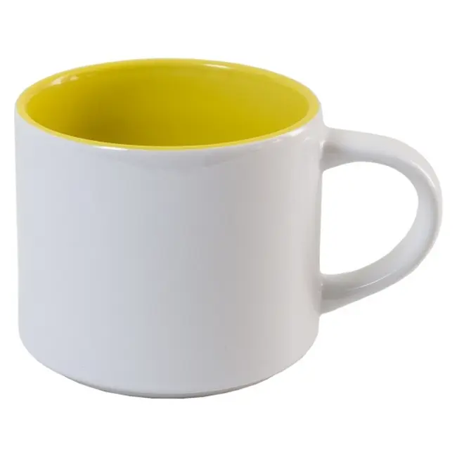 Чашка керамічна сублімаційна Белый Желтый 7017-05