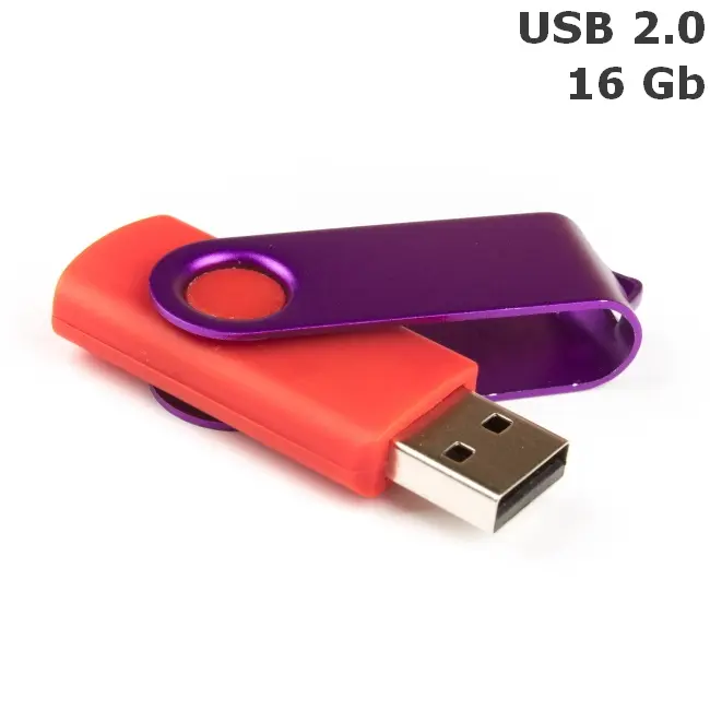 Флешка 'Twister' 16 Gb USB 2.0 Красный Фиолетовый 3675-142