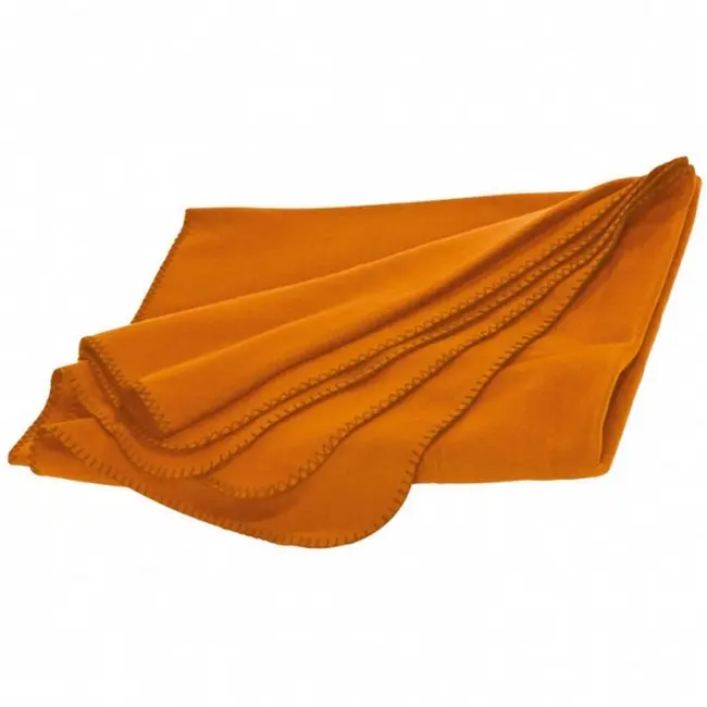 Плед подушка флісовий Оранжевый 8274-04