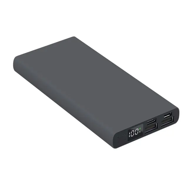 Универсальная мобильная батарея Powerbank 'Model A' matt 10000 mAh Черный Серый 5482-168