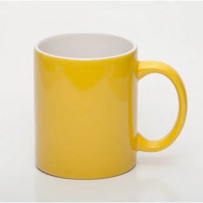 Чашка керамічна 340 мл Белый Желтый 5378-02