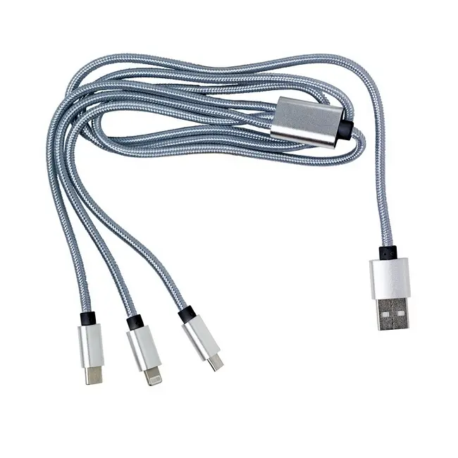 Зарядный кабель-переходник 4 в 1 Серебристый 13149-03