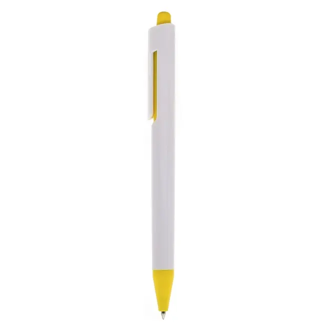 Ручка пластикова Белый Желтый 1890-04
