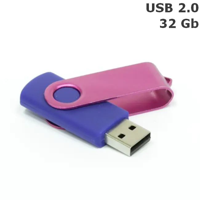 Флешка 'Twister' 32 Gb USB 2.0 Темно-синий Розовый 8692-43